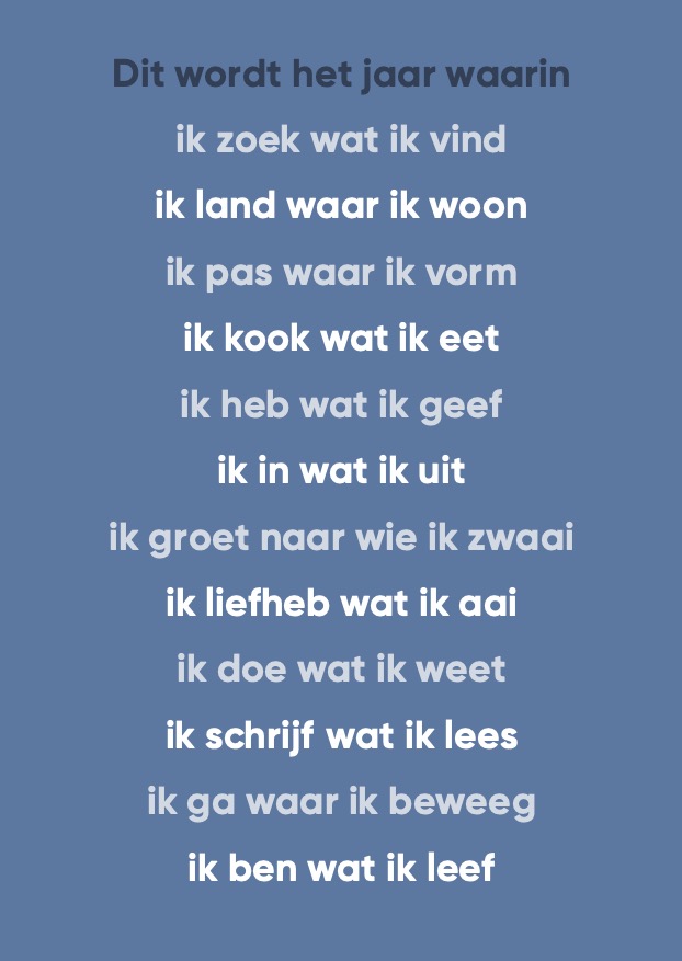 kaarten Lot Vekemans blauw